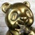 Vintage Mid-Century Brass Panda Bear Eating Bamboo Home Decor Heavy Statue For Sale - Image 9 of 14