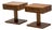 Mid-Century Modern Walnut Bedside Tables, Set of 2 For Sale