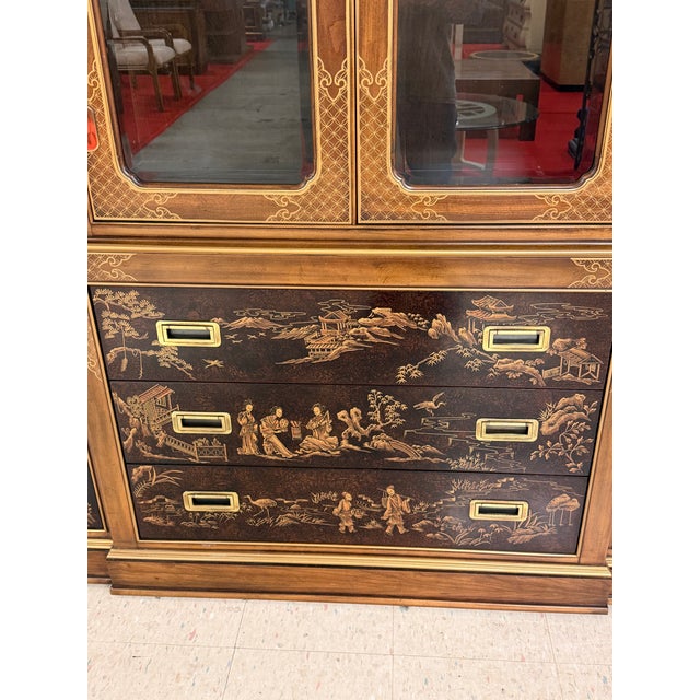The Flagship piece in Drexel's Chinoiserie Dynasty Collection China Cabinets. This Gorgeous piece features a mixture of...