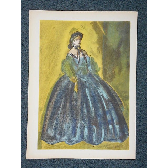 Mid 20th Century Vintage Mid 20th C. Lithograph From Verve by Constantin Guys For Sale - Image 5 of 5