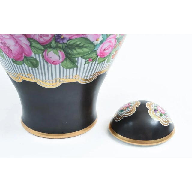 Art Nouveau German Porcelain Decorative Lidded Urn For Sale In New York - Image 6 of 11