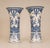 Blue Antique Delft Vases Blue and White Earthenware Tall Beaker Vases - A Pair For Sale - Image 8 of 12