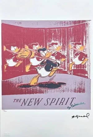 After Andy Warhol, Donald Duck Red, 1980s, Lithograph