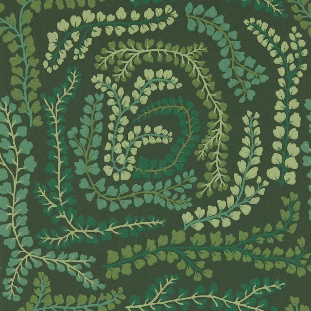 Harlequin Fayola Wallpaper in FigLeaf/Clover - a Sample For Sale