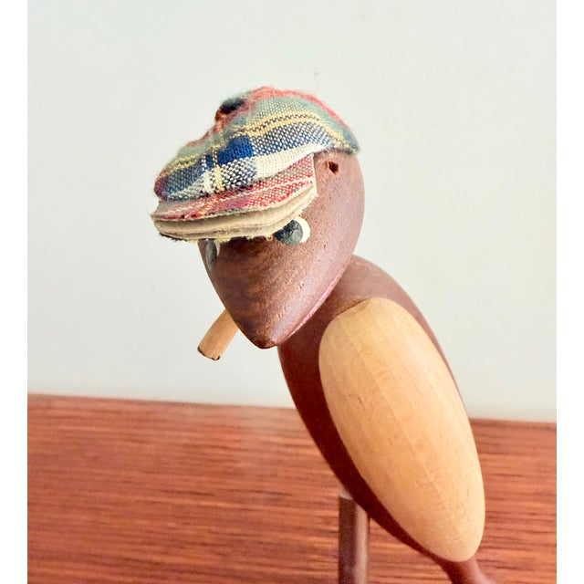Bird Bottle Opener and Corkscrew with a Fabric Beret from Arne Basses, 1960s For Sale - Image 4 of 9