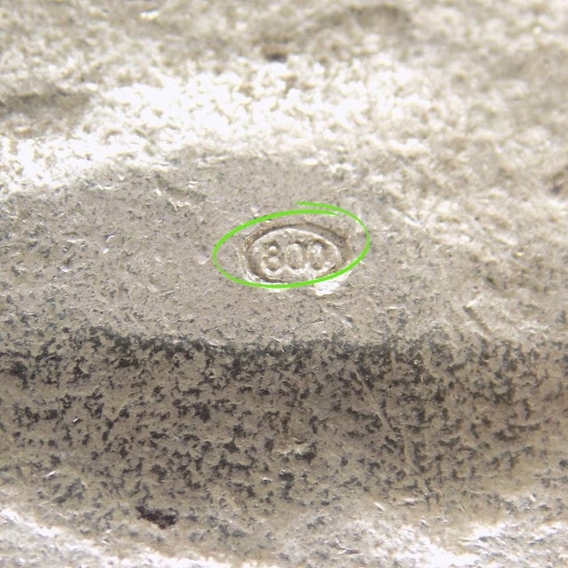 Silver Vintage Italian Handmade Silver Turkey Figurine, 1950s For Sale - Image 8 of 12