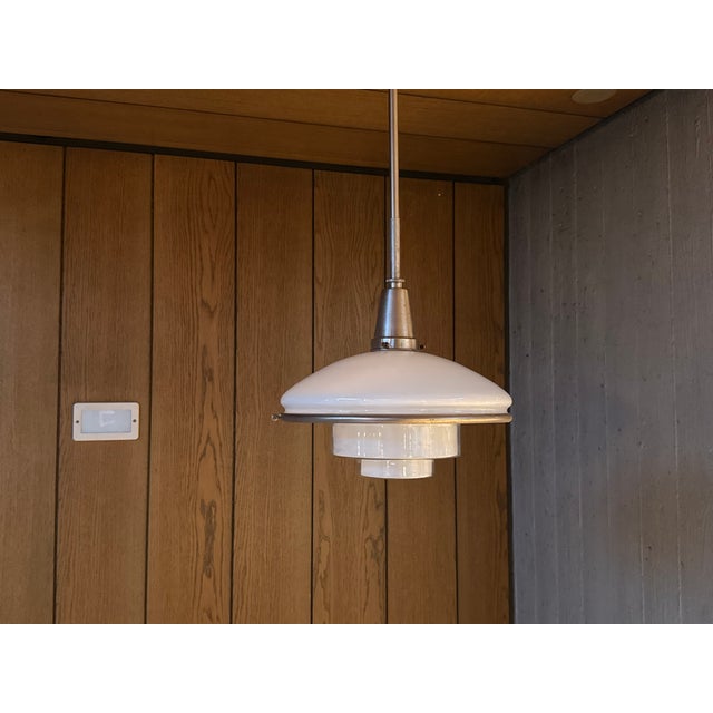 Bauhaus P3 Pendant Lamp by Otto Müller for Sistrah, 1930s For Sale - Image 14 of 14