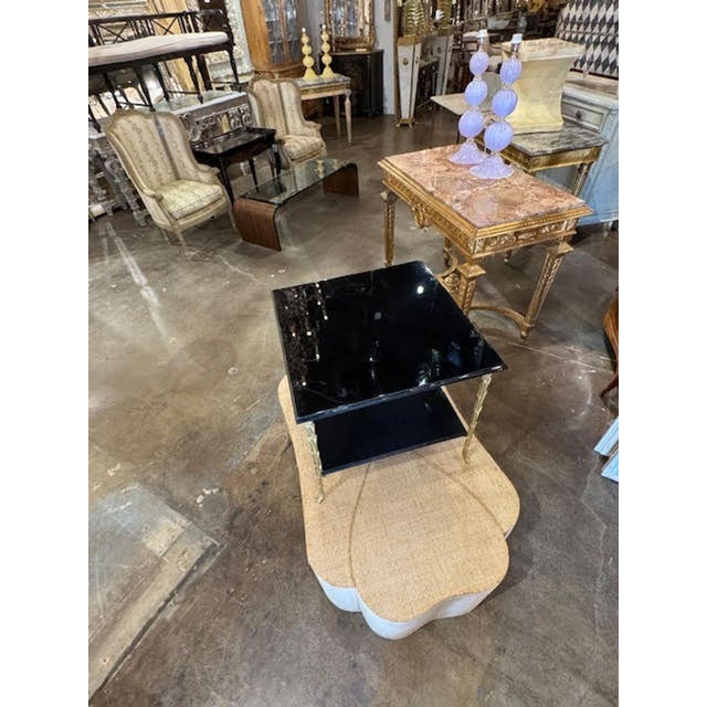 2000 - 2009 Jansen Manner Black Lacquered Side Table For Sale - Image 5 of 7