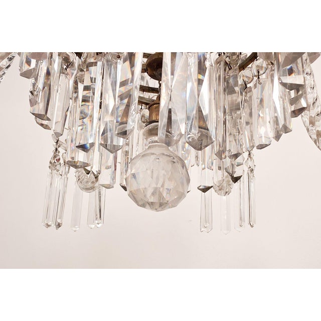 Transparent Crystal Chandelier, Northern Europe, Circa 1900 For Sale - Image 8 of 8