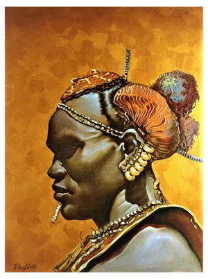 Vadim Kovalev, Africa, Oil on Canvas, 2021