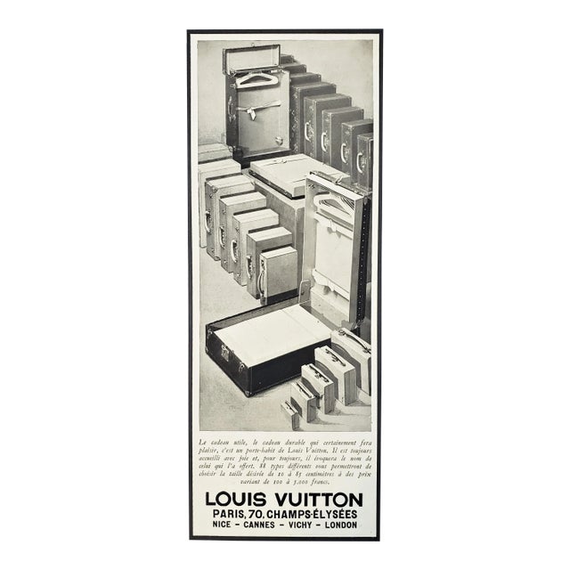 French Art Deco Louis Vuitton Print-Travel Needs For Sale