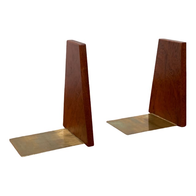 Mid-Century Scandinavian Bookends in Teak, 1960s, Set of 2 For Sale