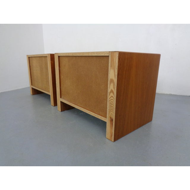 Teak Nightstands Wit Drawers, Denmark, 1960s, Set of 2, Set of 2 For Sale - Image 13 of 18