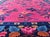 Magenta Background Chinese Art Deco Rug With Large Vining Flowers and Leaves 12'0 X 14'8 For Sale In Atlanta - Image 6 of 12