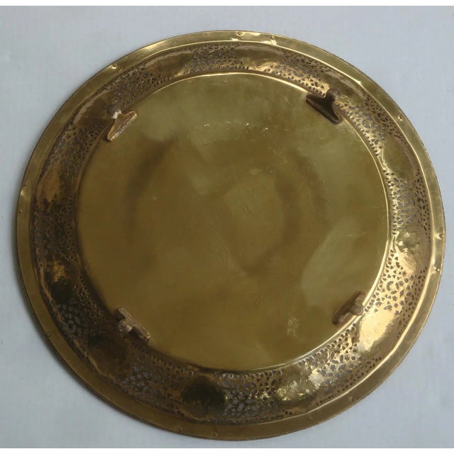 Pierced Brass Footed Tray Charger Chinese Zodiac Animals For Sale - Image 9 of 9
