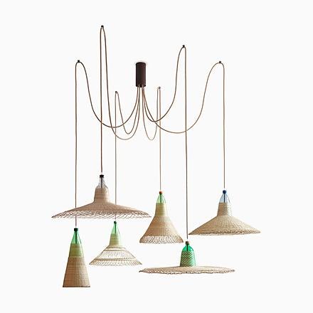 Chimbarongo 6-Light Pet Ceiling Lamp from Alvaro Catalán De Ocón For Sale - Image 4 of 4