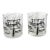 Vintage Ski Lift & Gondola Double Old Fashioned Cocktail Glasses Georges Briard Style – Pair For Sale