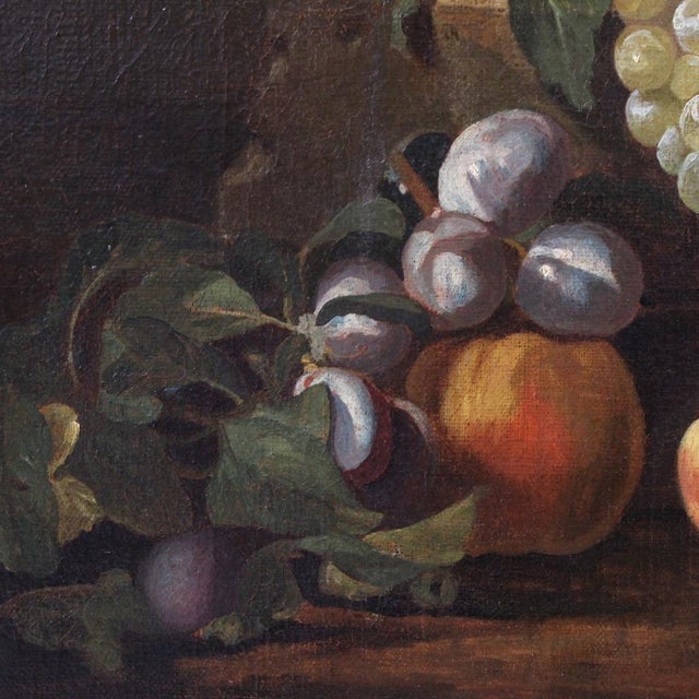 Italian Artist, Still Life with Fruit, 1670, Oil on Canvas, Framed For Sale - Image 11 of 16