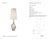 Kelly Wearstler by Visual Comfort Signature Halcyon Accent Cordless Table Lamp in Alabaster with Linen Shade Designer:...