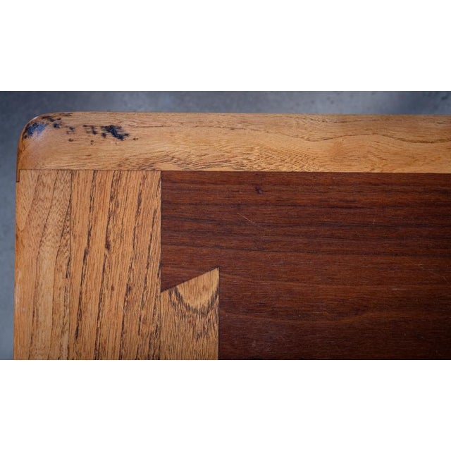Brown Coffee Table in Walnut and Oak by Andre Bus for Lane Acclaim, 1960s For Sale - Image 8 of 10