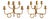 Brass Candelabra by Josef Frank for Svenskt Tenn, 1940s, Set of 2 For Sale