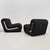 Boomerang Armchairs in Black Stretch Fabric by Rodolfo Bonetto for Flexform, 1970s, Set of 2, in Very Good conditions....