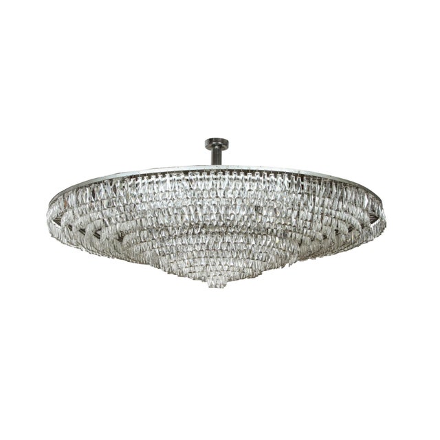 Massive Crystal Wedding Cake Fixture For Sale - Image 9 of 9