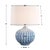 Blue Urchin Ceramic Table Lamp For Sale - Image 4 of 4