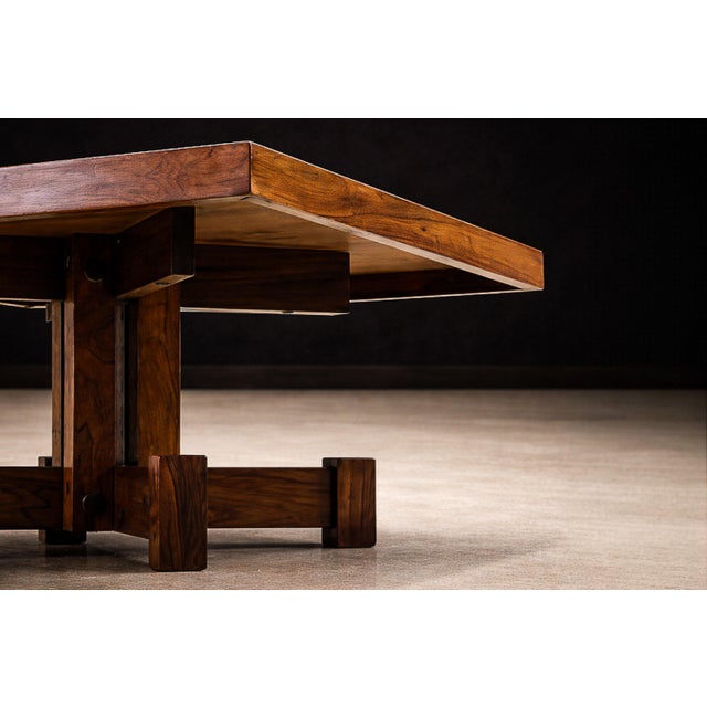 Brazilian Modern Square Coffee Table in Rosewood, Tora, 1960s For Sale - Image 10 of 11