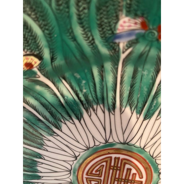 Chinese 1960s Famille Vert Bok Choy Plate For Sale - Image 3 of 3