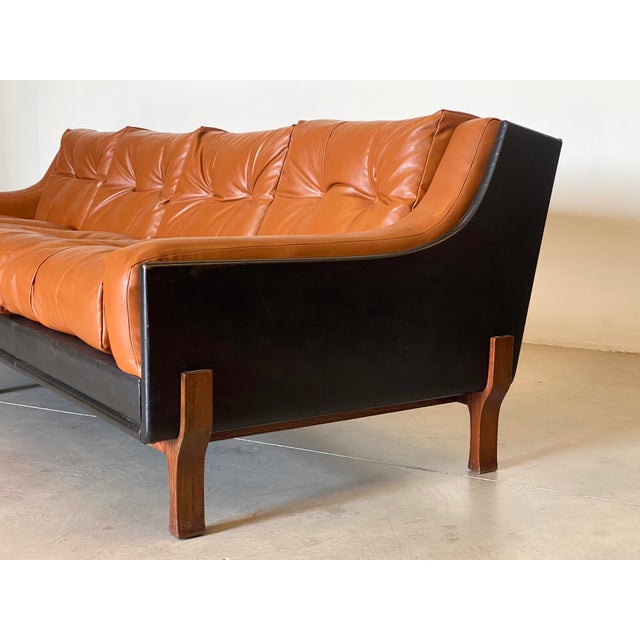 Textile Sofa in the style of Claudio Salocchi, 1960s For Sale - Image 7 of 14