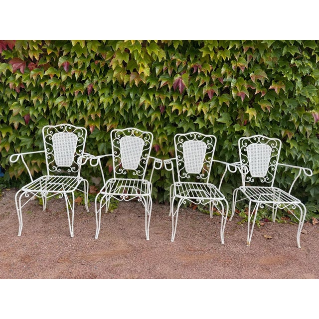 Provencal Wrought Iron Armchairs, 1960s, Set of 4 For Sale - Image 16 of 16