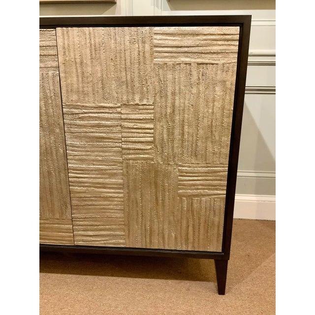 Modern John Richard Modern Warm Silver Meta Credenza For Sale - Image 3 of 6