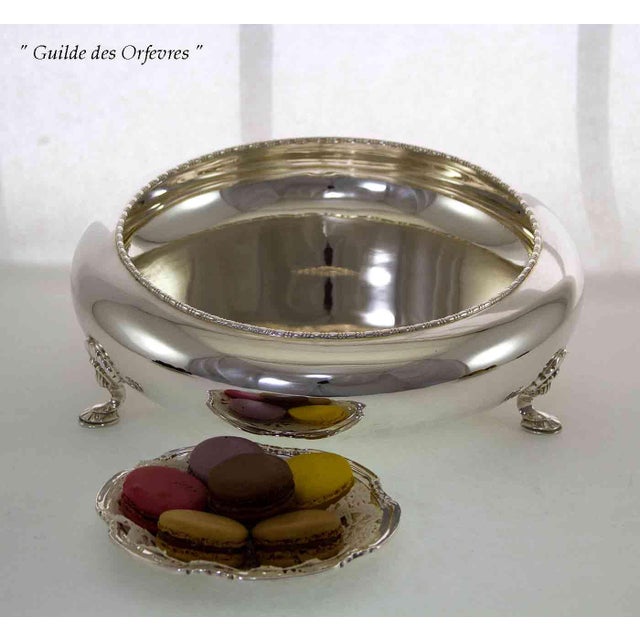 1970s 1970’s Vintage/New Mappin & Webb Centerpiece/Footed Bowl With Egg & Bead Mount For Sale - Image 5 of 14