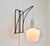 Modern Modernist Wall Sconce Wire Metal Glass 1970s For Sale - Image 3 of 10