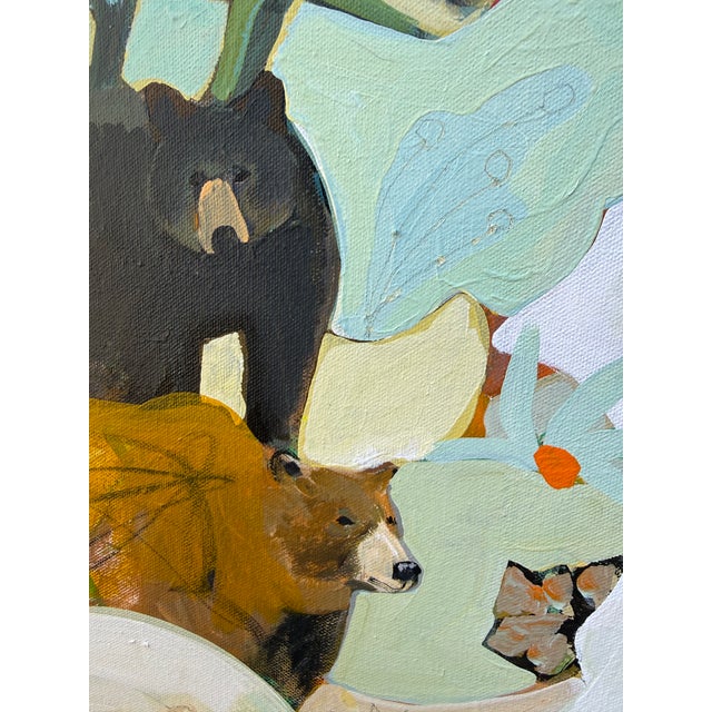 “Ursus Over Under” Bear Trio Painting LWren Walraven For Sale In Santa Fe - Image 6 of 15