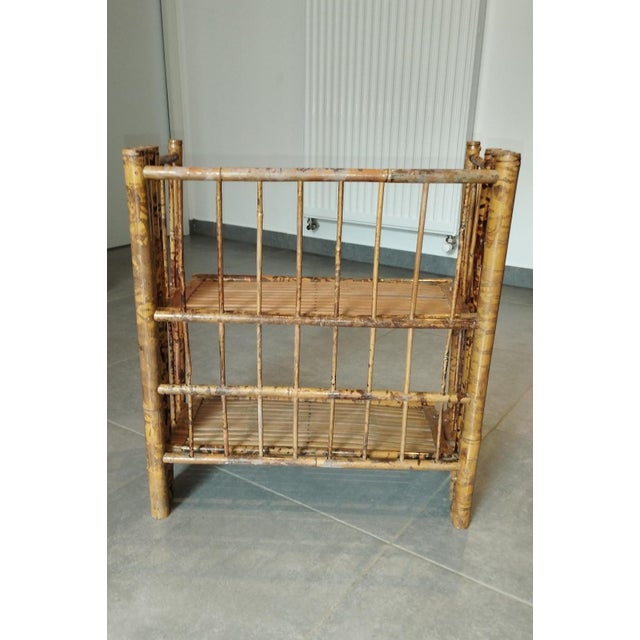 Folding Shelf in Bamboo and Wicker, 1800s For Sale - Image 14 of 18