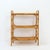 Wood Vintage Bohemian Style Three-Tier Rattan Shelf, 1960s For Sale - Image 7 of 15