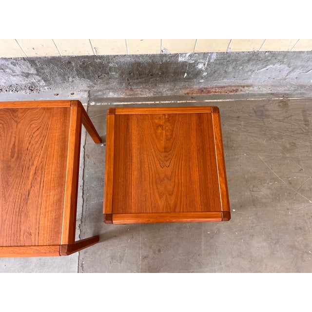 Vintage Danish Nesting Tables in Teak, 1960, Set of 3 For Sale - Image 6 of 7