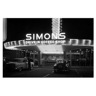 'Drive-in Coffee Shop' Unframed Archival Pigment Print For Sale