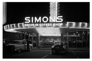 'Drive-in Coffee Shop' Unframed Archival Pigment Print