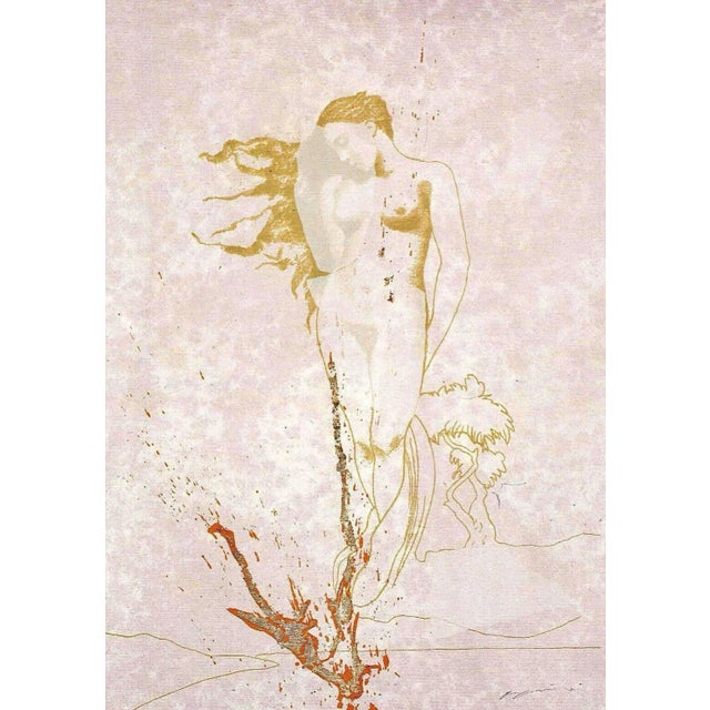 Omar galliani "serphos" serigraphy on canvas 63x93 cm. signed and numbered by hand by the artist on the front n.of 90 ex....