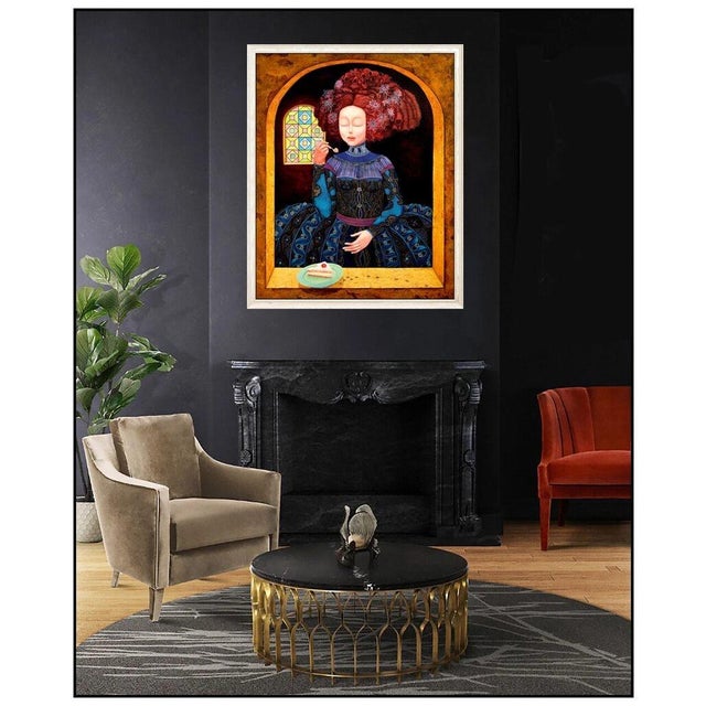 Message us to inquire about custom framing options! (Included for free with every purchase) The artwork here, "Ventana...