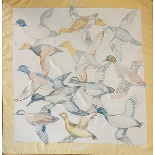 HERMÈS SAUVAGINE en VOL Silk Scarf 1986 Carl de Parcevaux For Sale