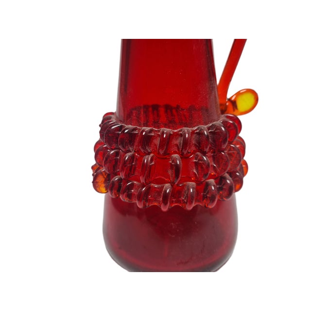 Pitcher by J. Słuczan-Orkusz for Cracow Institute for Glassworks, Poland, 1970s, in Good conditions. Designed 1970 to 1979...