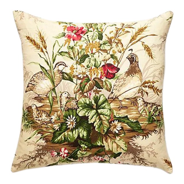 The House of Scalamandré Edwin'S Covey Pillow, Multi on Sisal For Sale