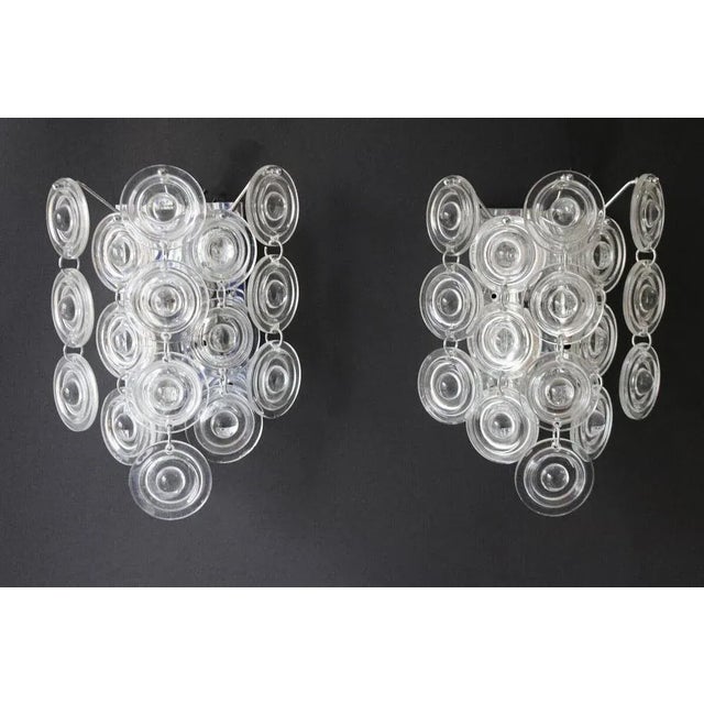 Space Age Crystal Wall Lights from Kinkeldey, 1970s, Set of 2 For Sale - Image 9 of 9