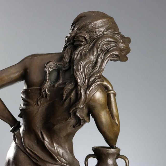 Bronze Female Figure by Emile Louis Picault For Sale - Image 9 of 10