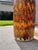 Ceramic Brutalist Fat Lava Lamp + Two-Tiered Striped Shade | C. 1970s For Sale - Image 7 of 12