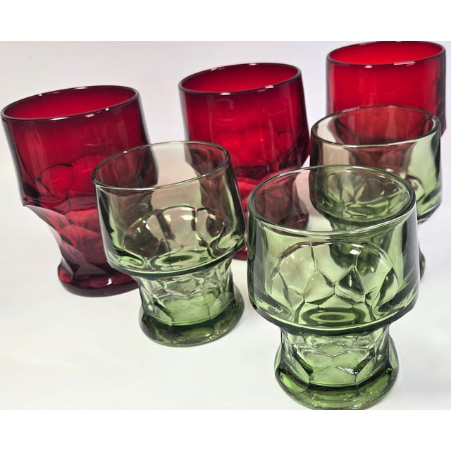 Holiday Lowball Glasses- Set of Six For Sale - Image 10 of 12